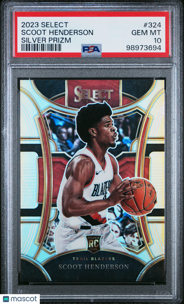 2023 Panini Select Scoot Henderson #324 Silver Prizm PSA 10