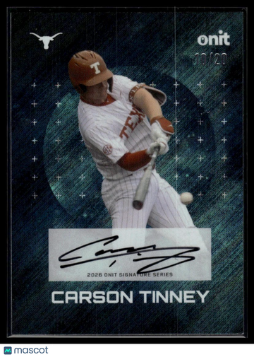 2026 ONIT Athlete Gravity Carson Tinney #S-30 Signatures SN AU