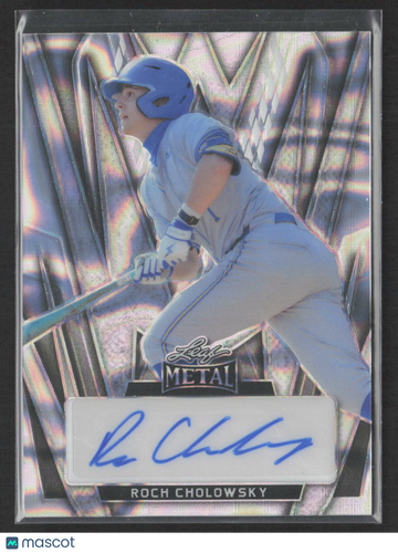 2024 Leaf Metal Baseball Roch Cholowsky #BA-RC1 Silver Wave /25