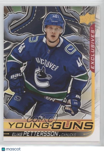 2024-25 Upper Deck Series 2 - Young Guns Renewed - Exclusives Elias Pettersson #248 Exclusives 019/100