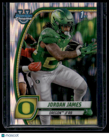 2024 Bowman University Chrome Jordan James #105 Stealth Refractor