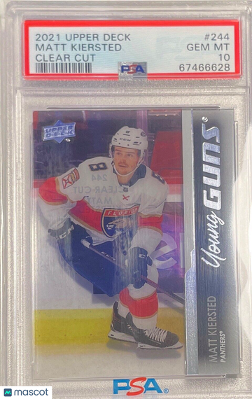 2021-2022 Upper Deck Matt Kiersted #244 Clear Cut PSA 10
