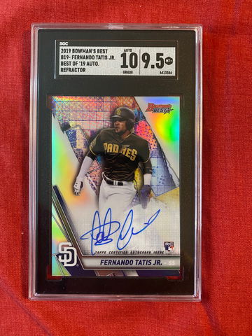 SGC 9.5/10 FERNANDO TATIS JR. 2019 Bowman's Best REFRACTOR
