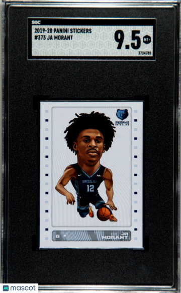2019 Panini Sticker & Card Col. Ja Morant #373 Rookie SGC 9.5
