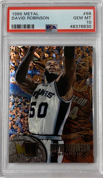 1995 Metal David Robinson PSA 10 Gem Mint #99