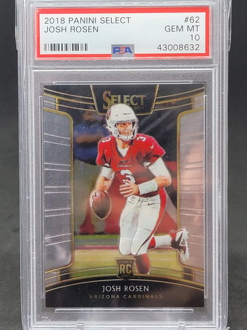 2018 Select Josh Rosen Rookie Psa 10