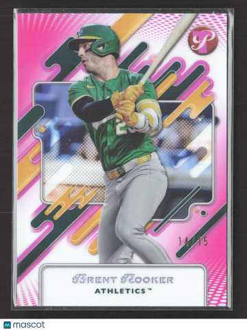 2025 Topps Pristine Brent Rooker #95 Pink /15
