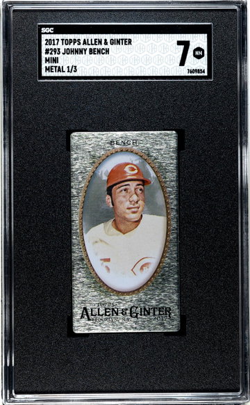 2017 Allen & Ginter #293 Johnny Bench /3 SGC 7