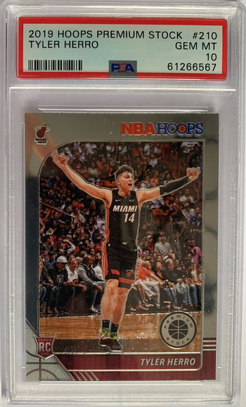 2019 Hoops Premium Stock Tyler Herro PSA 10