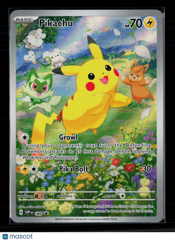 2024 Scarlet & Violet Promos Pikachu Holo Black Star Promo #SVP EN 088