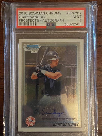Gary Sanchez 2010 Chrome Auto 9