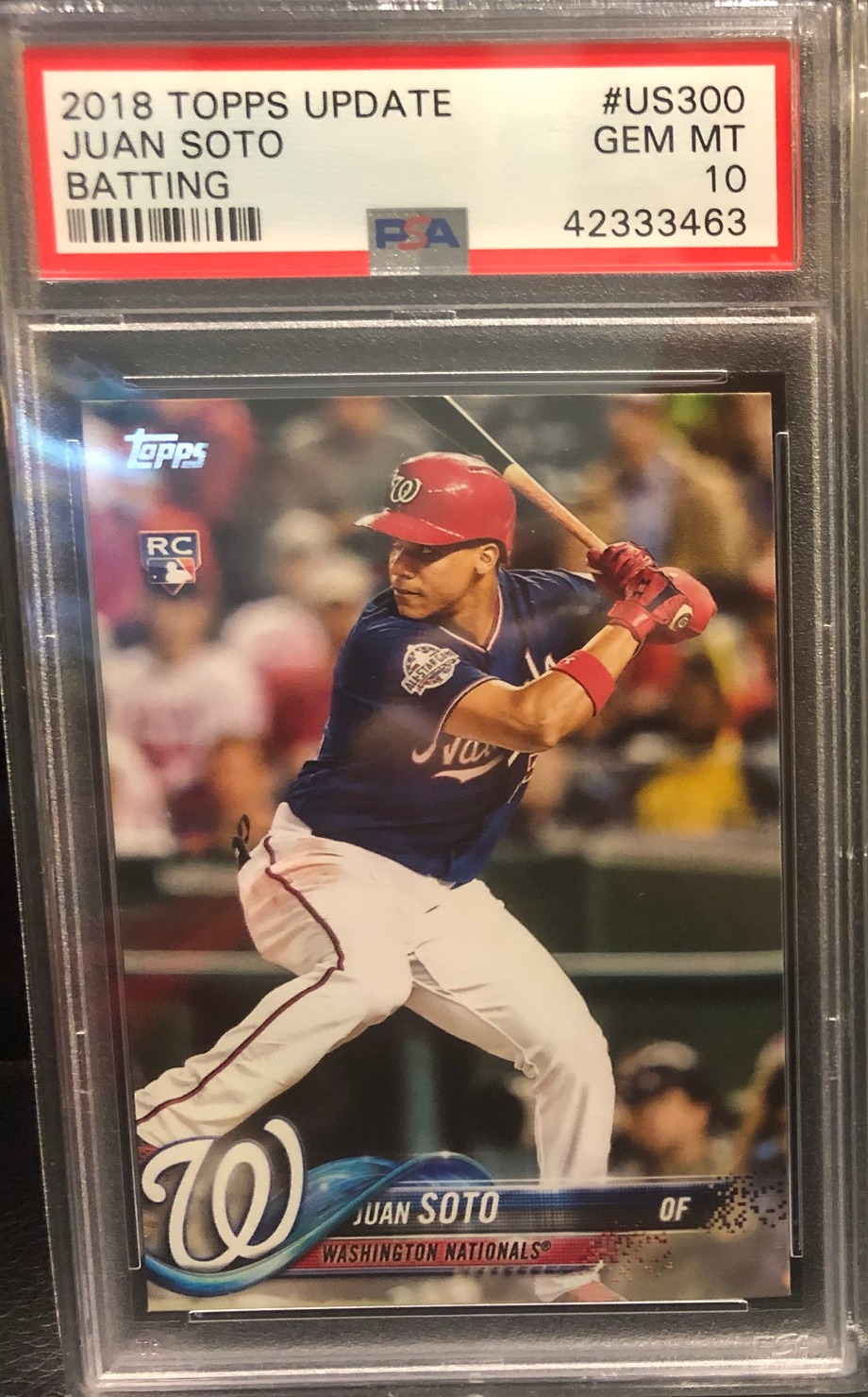 (2) Juan Soto 2018 Topps Update PSA 10's