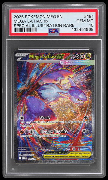 2025 Pokemon Mega Evolution Mega Latias EX Special Illustration Rare PSA 10