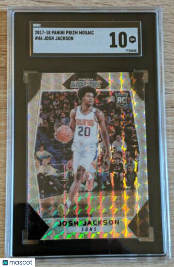 2017-18 Panini Prizm Mosaic Josh Jackson #46 SGC 10