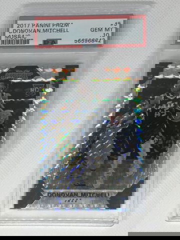 2017 Panini Prizm Mosaic Rookie Donovan Mitchell PSA 10 - Low Pop