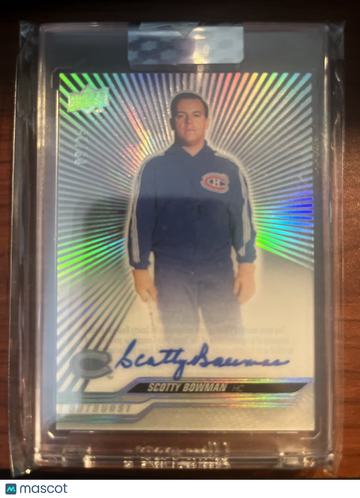 2023 Upper Deck Clear Cut Auto Outburst Scotty Bowman #CCSB Outburst Upper Deck
