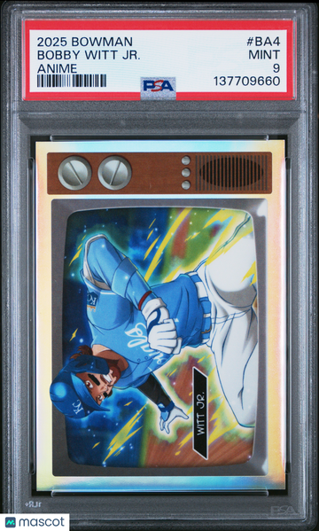2025 Bowman Anime Bobby Witt JR. #BA4 PSA 9