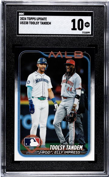 2024 Topps Update Veteran Combos Julio Rodriguez/Elly De La Cruz #US238 SGC 10