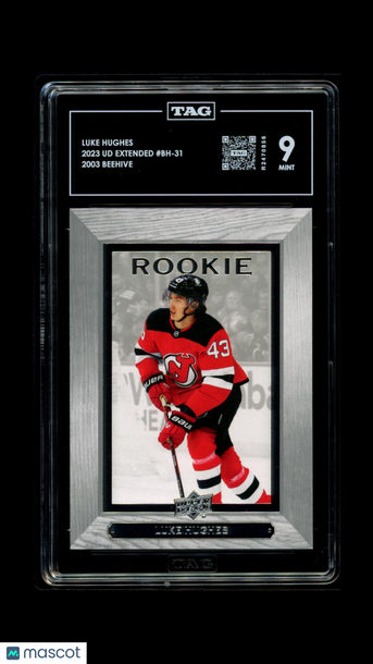 2023 Upper Deck Extended Beehive Luke Hughes #BH-31 Rookie TAG 9