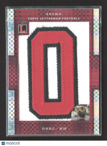 2008 Topps Letterman Football Frank Gore #LP-FG /3 Letterman Patch