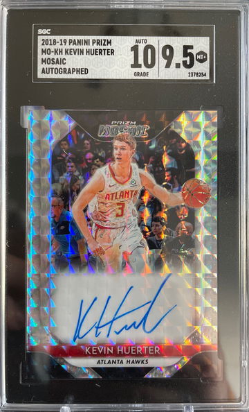 Kevin Huerter Mosaic Auto 2018-19 SGC 9.5/10