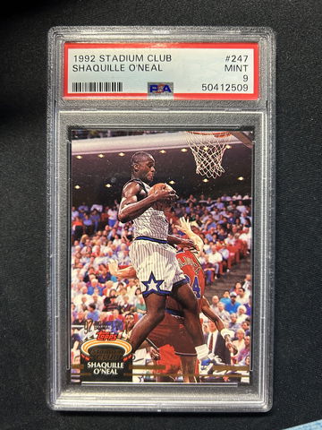 1992 Stadium Club Shaquille O'Neal #247 PSA 9