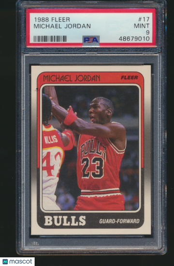 1988 Fleer Michael Jordan #17 PSA 9