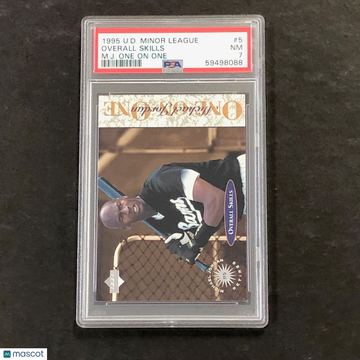 1995 Upper Deck Minor League M.J. One On One Overall Skills #5 M. J. One On One PSA 7
