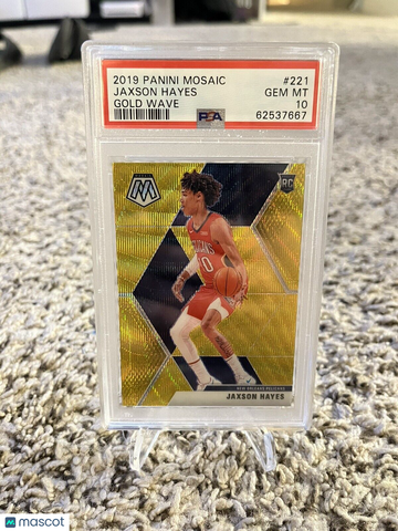 2019 Panini Mosaic Gold Wave #221 Jaxson Hayes Rookie RC PSA 10 GEM MINT