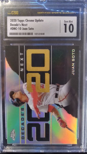 Juan Soto Decades Next Insert CSG 10