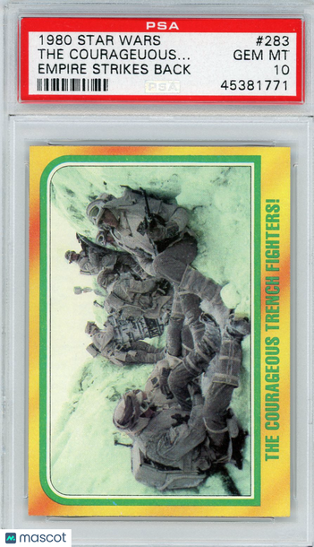 1980 Star Wars Empire Strikes Back The Courageous.. . #283 PSA 10