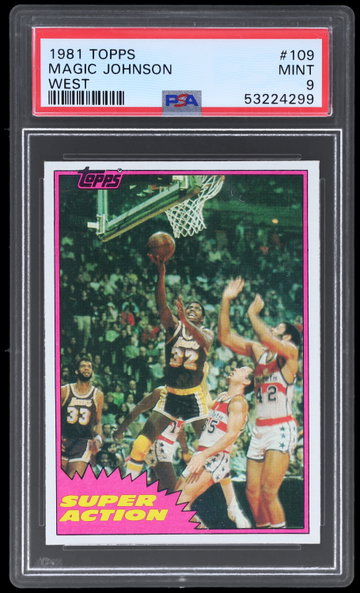 1981 Topps Magic Johnson West PSA 9