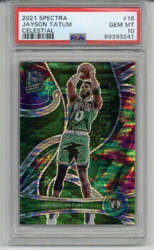 2021 PANINI SPECTRA CELESTIAL #16 JAYSON TATUM BOSTON CELTICS PSA 10