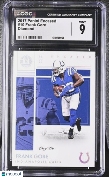 2017 Panini Encased Frank Gore #10 [Base] Base Set 9