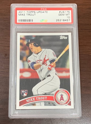 2011 Topps Update Mike Trout PSA 10
