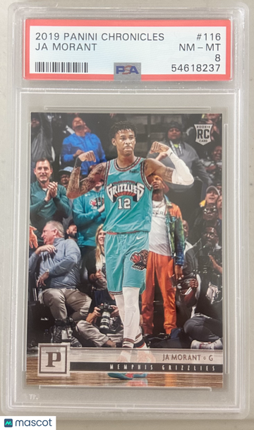 2019 Panini Chronicles Ja Morant #116 PSA 8