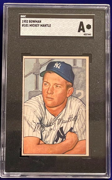 1952 Bowman #101 Mickey Mantle PSA Authentic