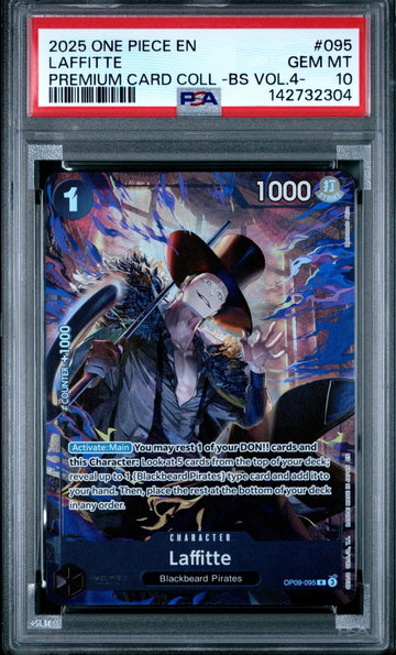 2025 One Piece Premium Card Collection -Best Selection Vol.4 - Laffitte #095 PSA 10