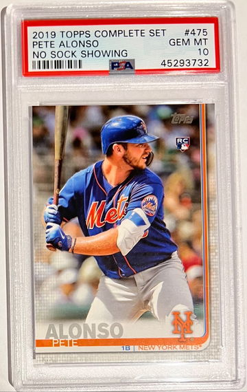 2019 Topps Pete Alonso Mets Rookie PSA 10