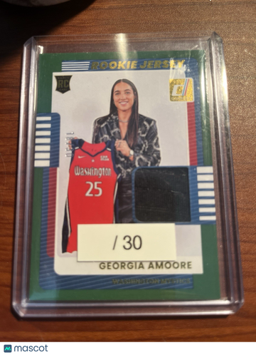 2025 Donruss Georgia Amoore #30 Green Rookie