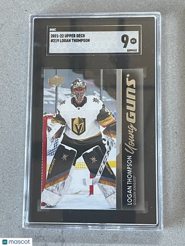 2021-22 Upper Deck logan thomson #219 SGC 9