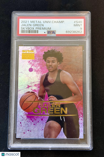Jalen Green 2021 Metal Universe Champions #S40-Skybox Premium PSA 9
