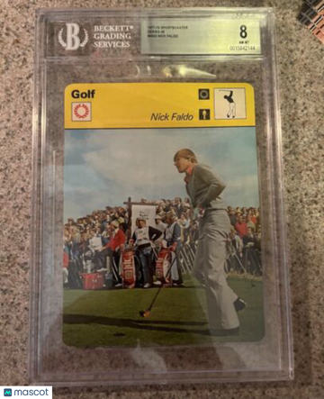 1977 Nick Faldo #4922 Rookie BGS 8
