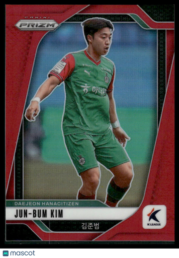 2025 Panini Prizm K League Jun-Bum Kim #105 Red Prism /99