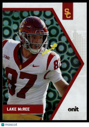 2025 ONIT Athlete USC Trojans Lake Mcree #P-8 Teal Dot Parallel