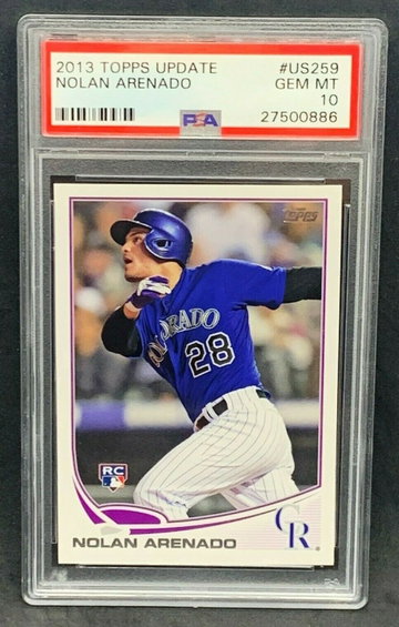 2013 Topps Update #US259 Nolan Arenado PSA 10 Gem Mint RC Colorado Rockies