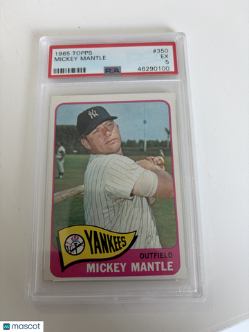 1965 Topps Mickey Mantle #350 PSA 5
