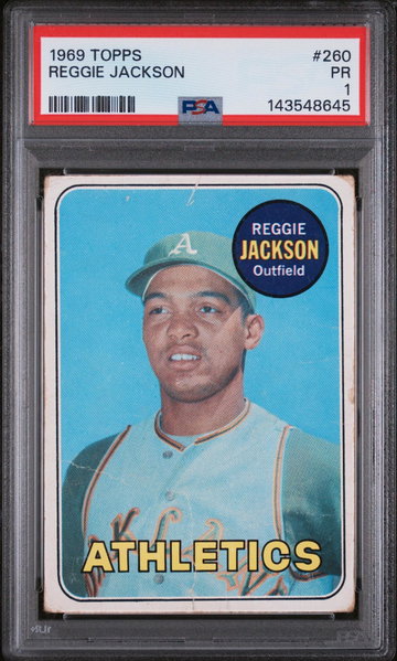 1969 Topps Reggie Jackson #260 PSA 1