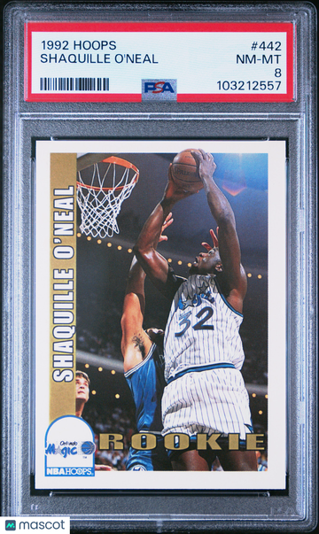 1992 Hoops Shaquille O'Neal #442 PSA 8