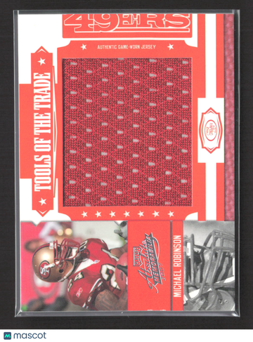 2007 Donruss Playoff Absolute Memorabilia Tools of the Trade Michael Robinson #TOT-110 Authentic Game-Worn Jersey 28/50